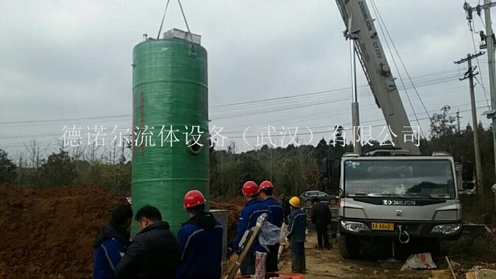 一體化泵站現場安裝