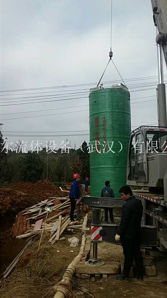 一體化泵站安裝現場