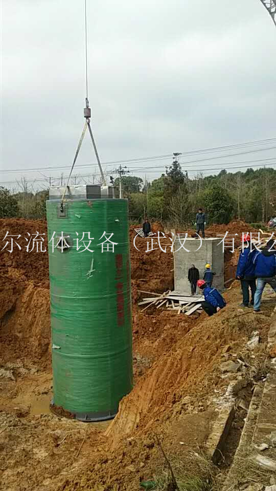 一體化泵站現場安裝